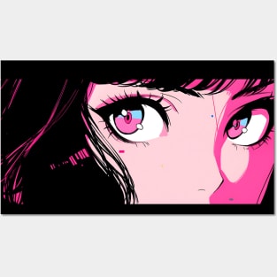Japanese Anime Girl Vaporwave Waifu Posters and Art